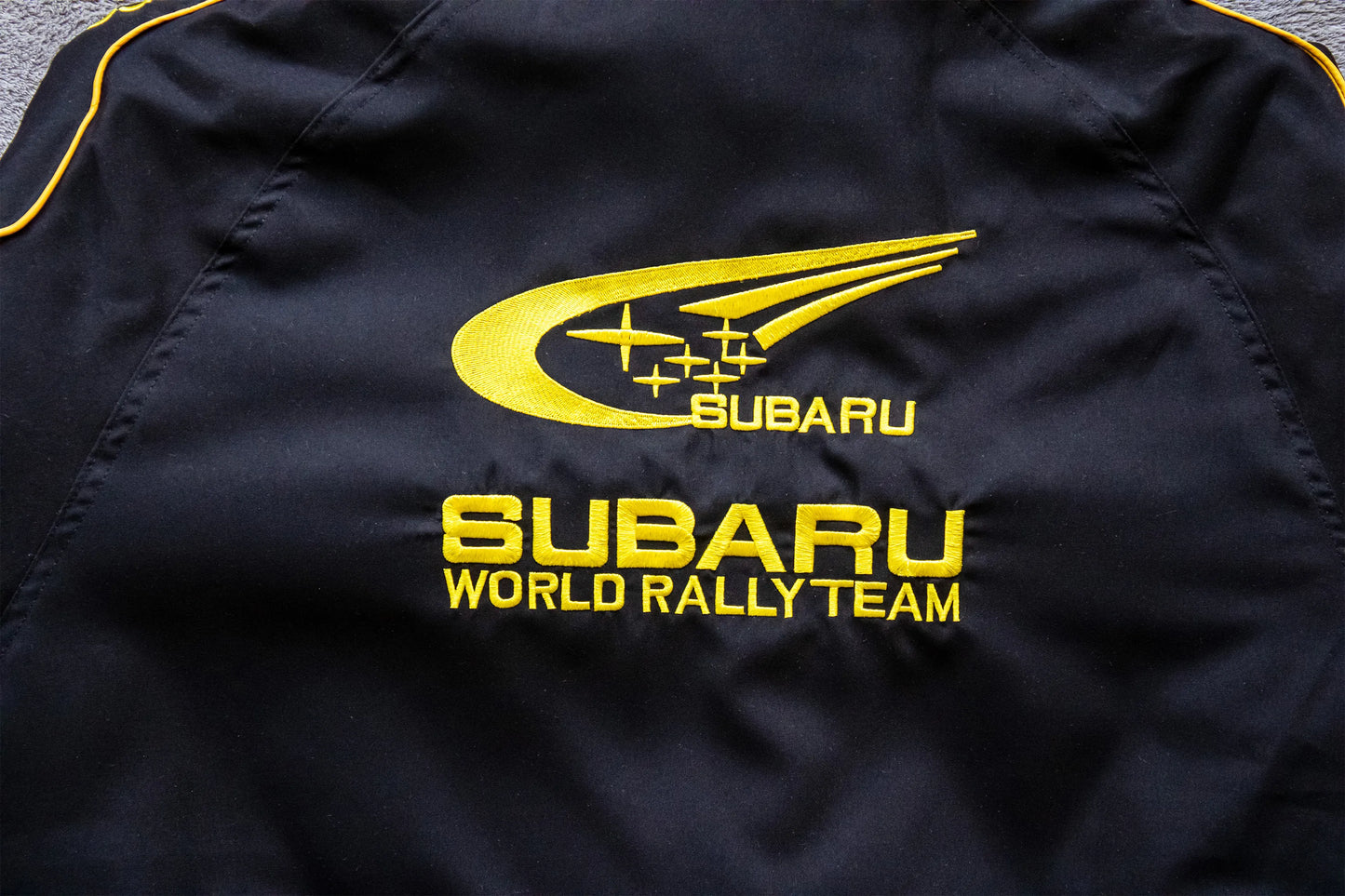 Black Subaru Racing Jacket - Rally Style