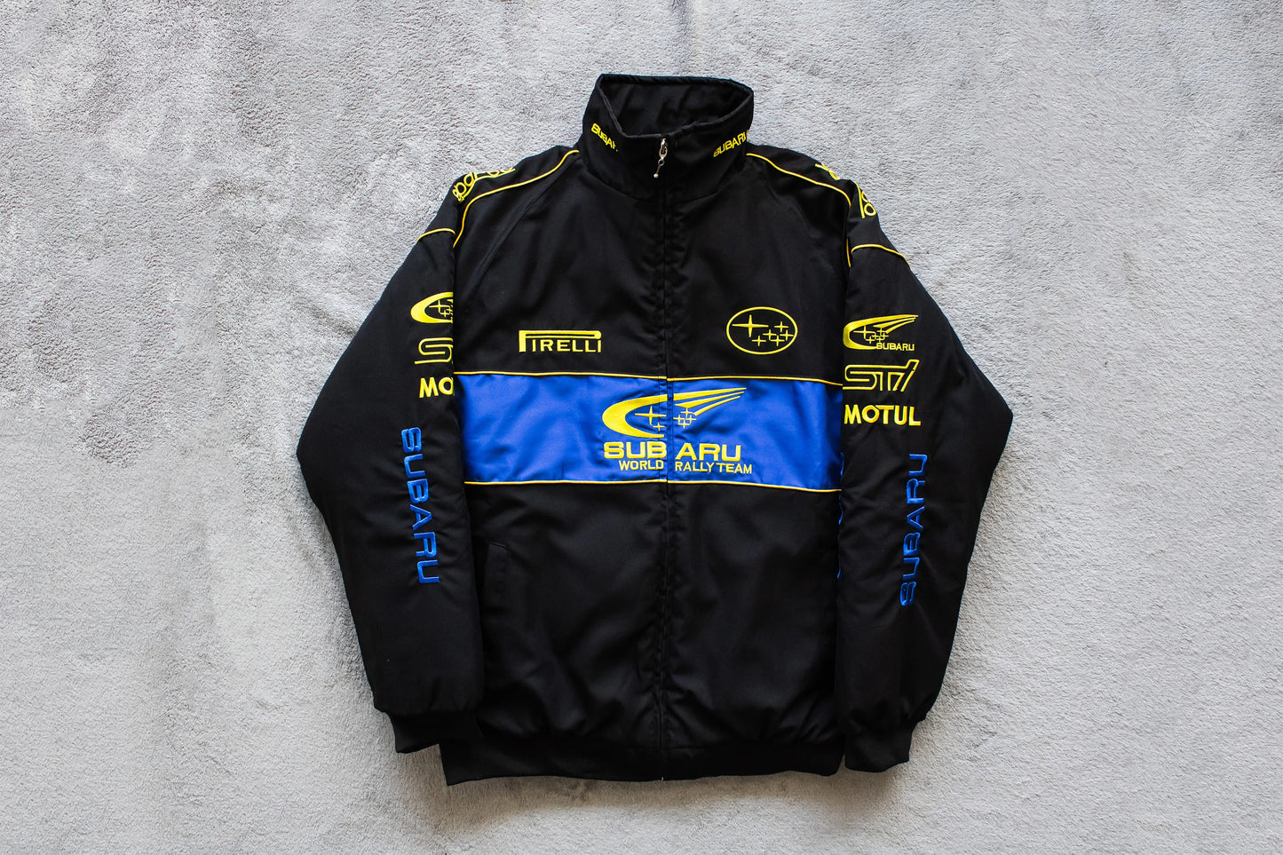 Black Subaru Racing Jacket - Rally Style