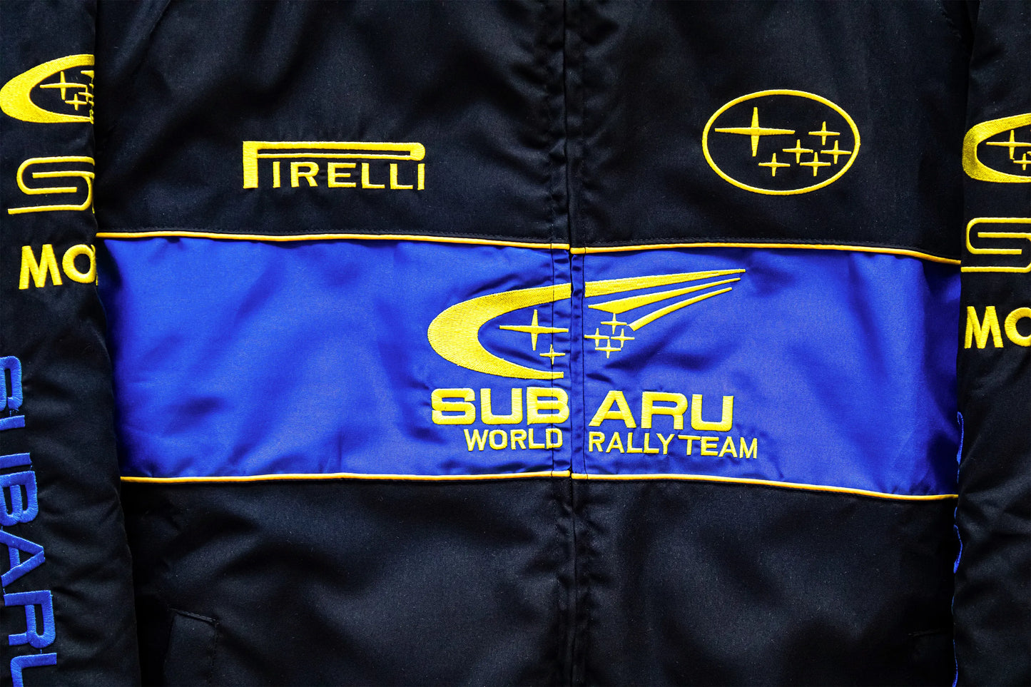 Black Subaru Racing Jacket - Rally Style