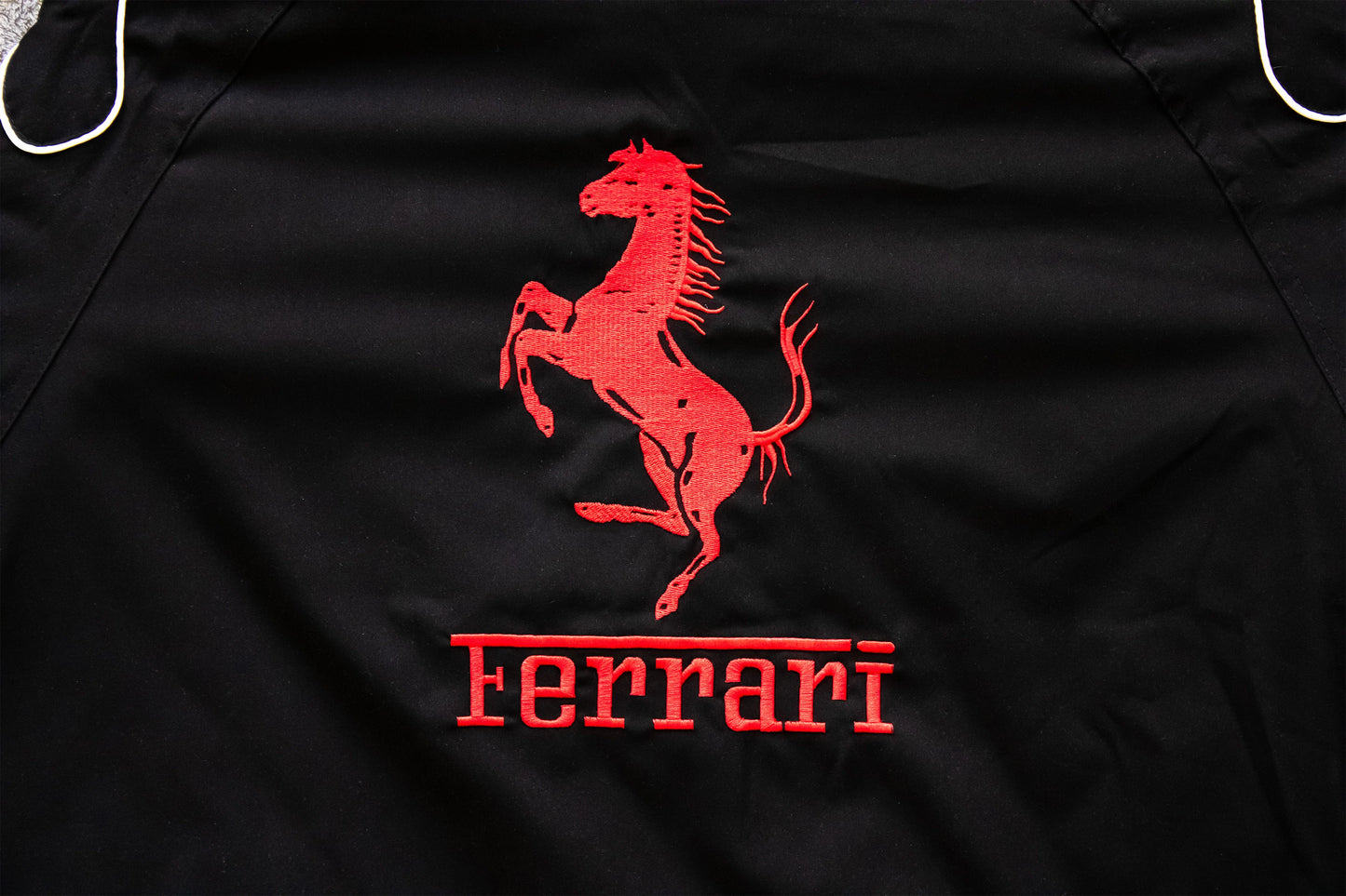 Black Ferrari Racing Jacket – Motorsport Style