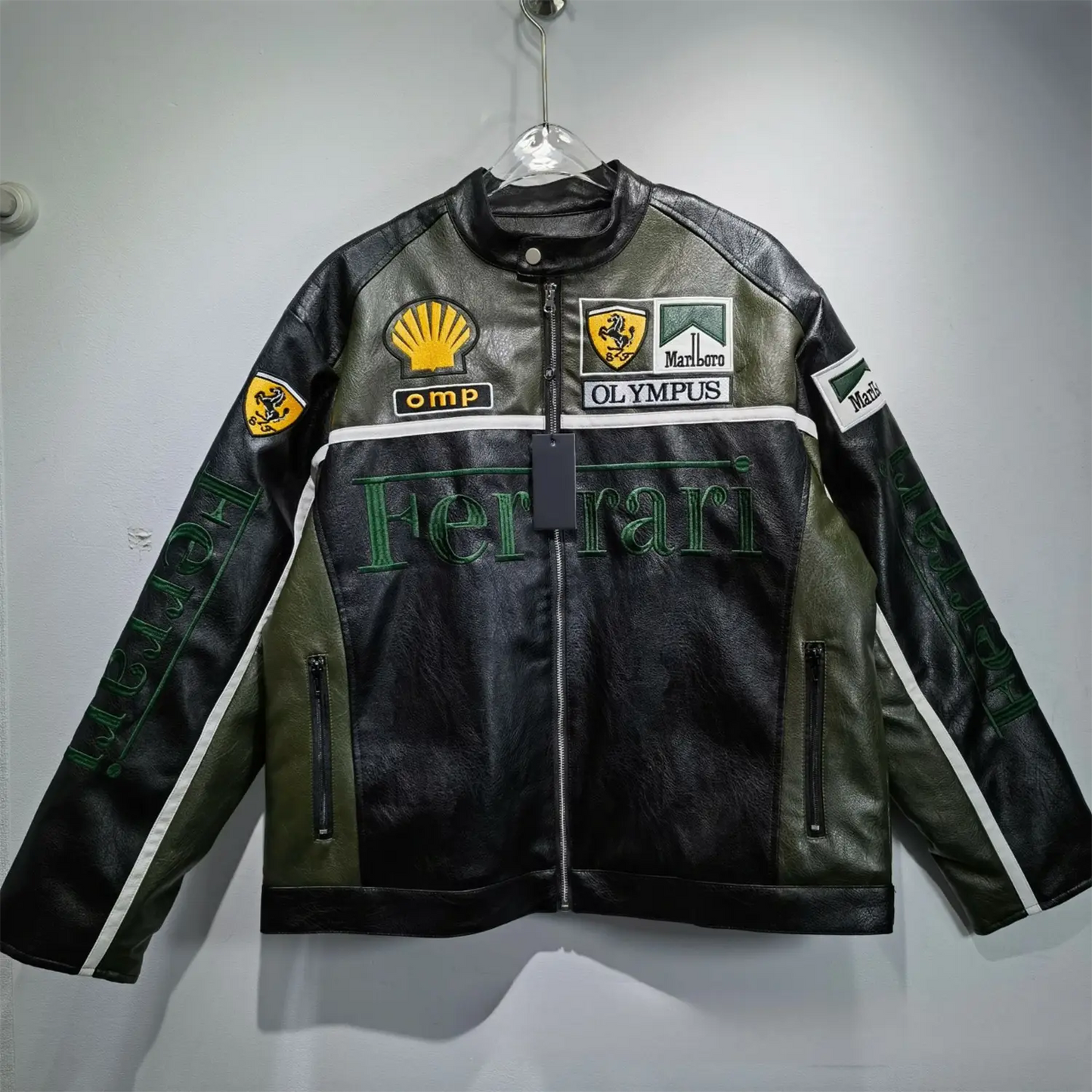Ferrari x Marlboro Leather Jacket