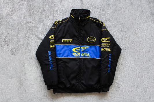 Black Subaru Racing Jacket - Rally Style