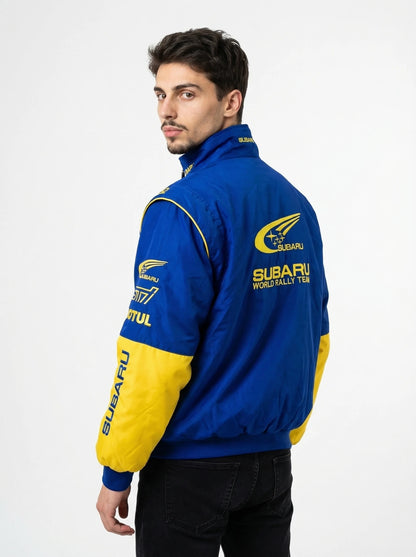Blue Subaru Racing Jacket – Rally Style
