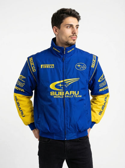 Blue Subaru Racing Jacket – Rally Style